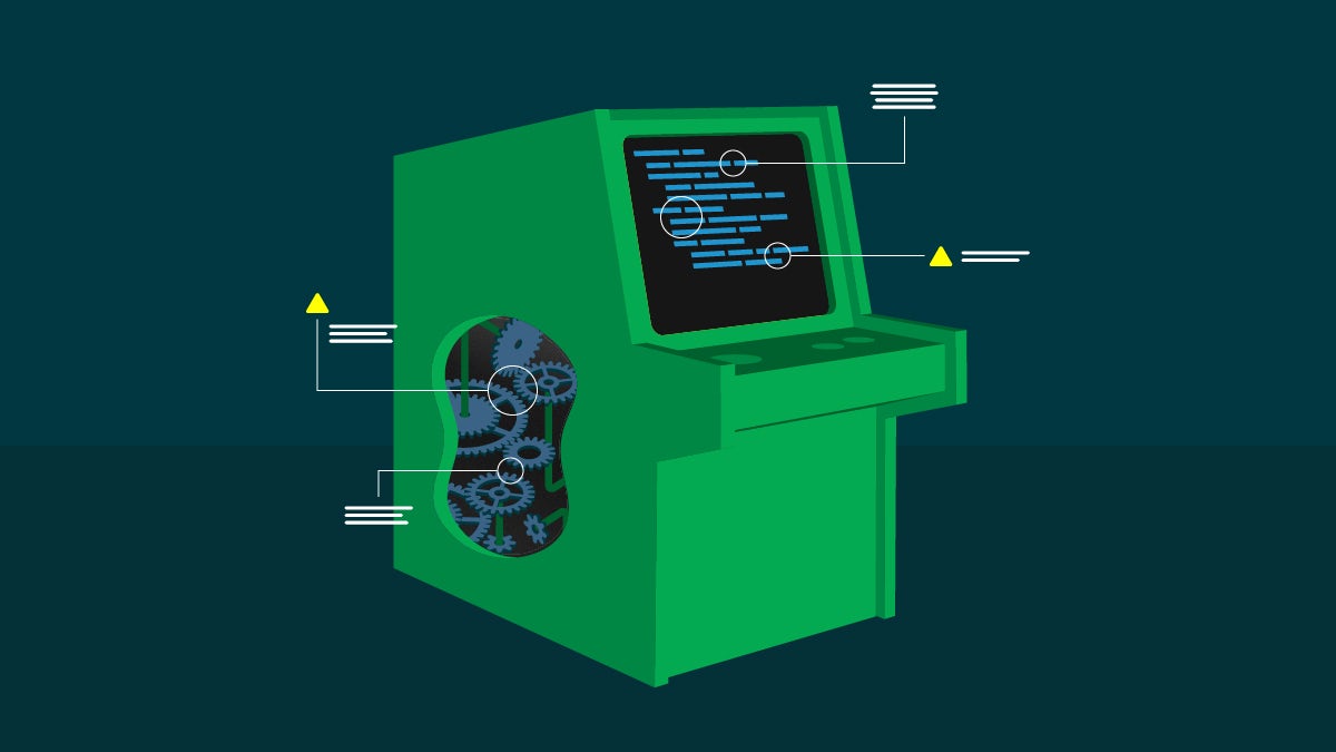 A stand-alone computer kiosk shows how software can be tested for whether or not it works (functional) and for how it works (non-functional).