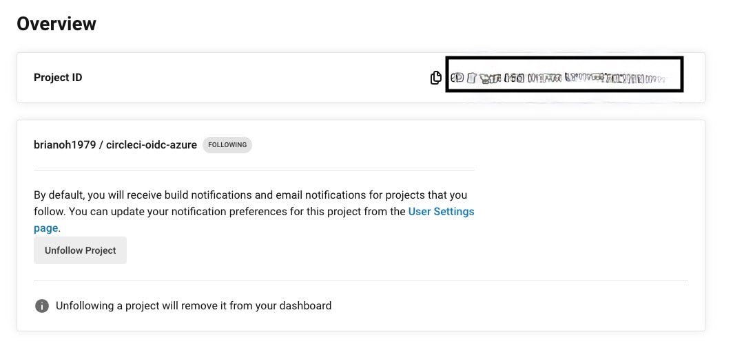 Project settings