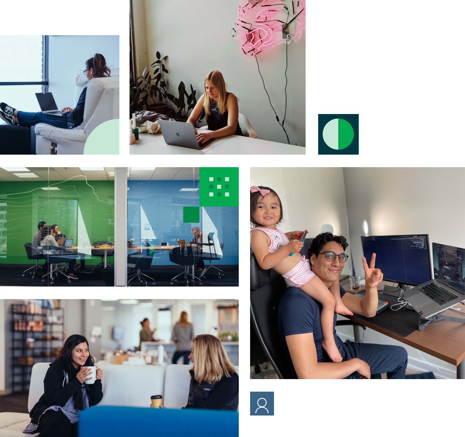 CircleCI team members working from home
