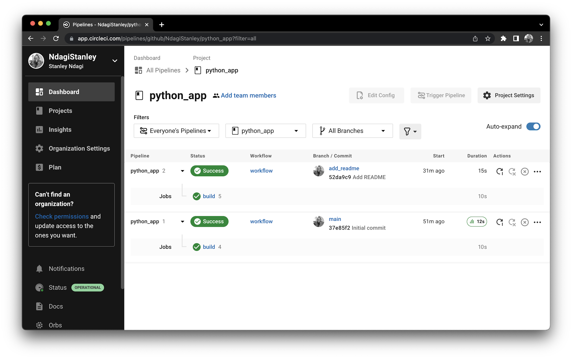 CircleCI builds