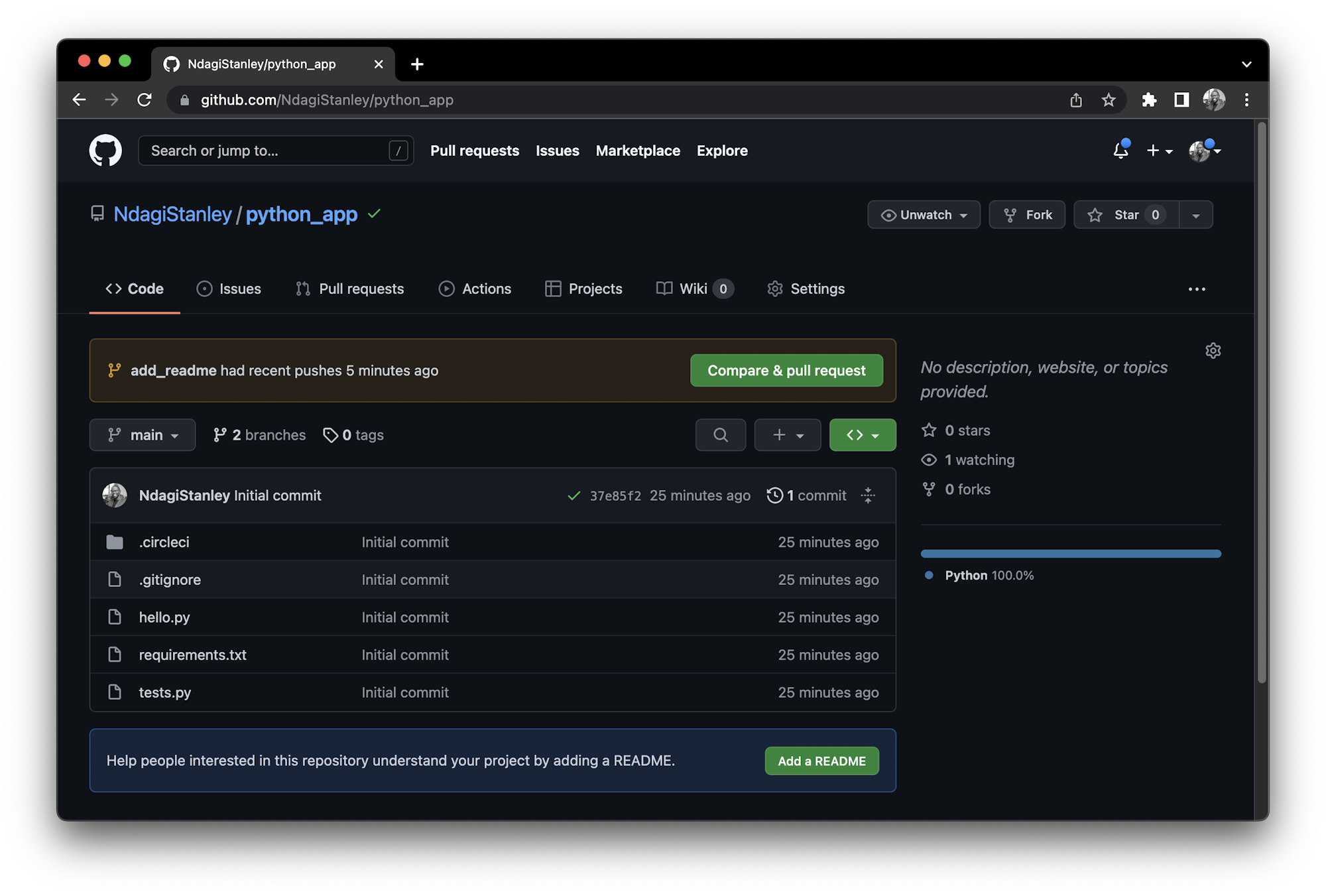 GitHub branch