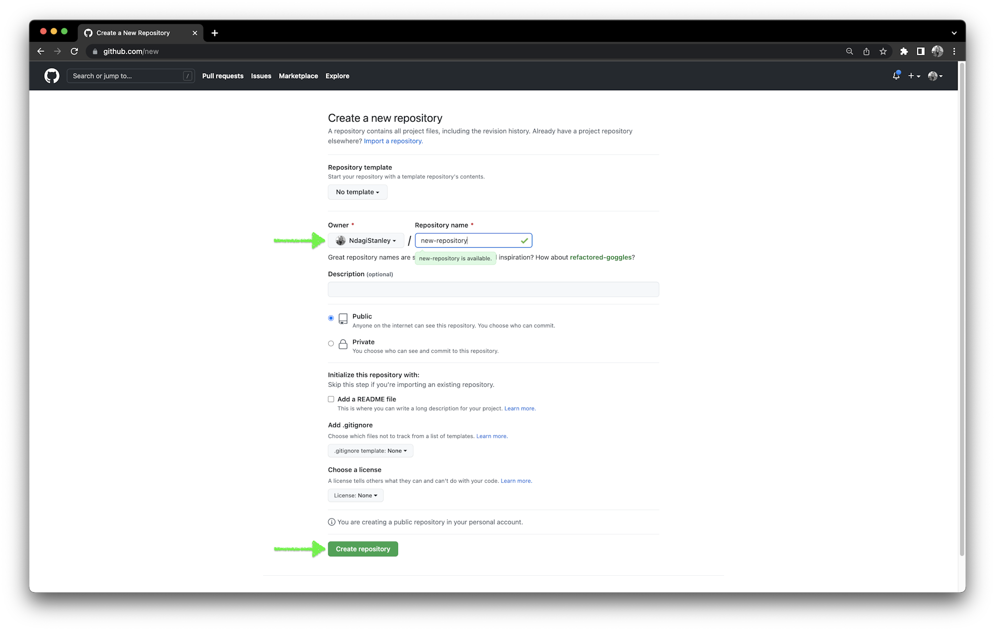 Create Repository