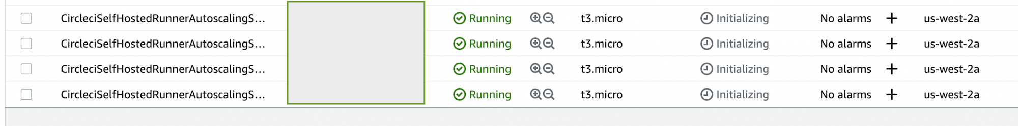 AWS instances spinning up