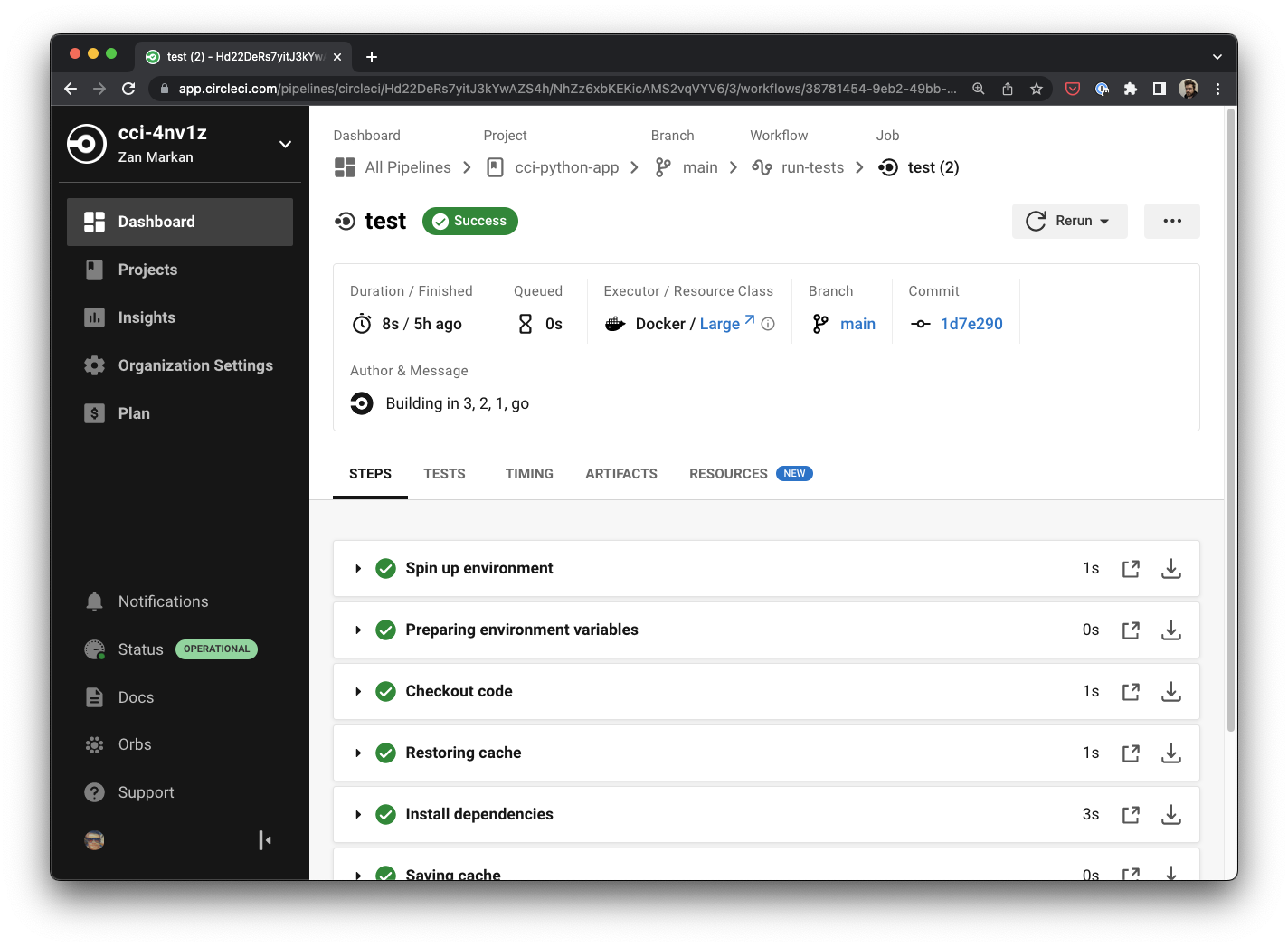 Workflow and jobs