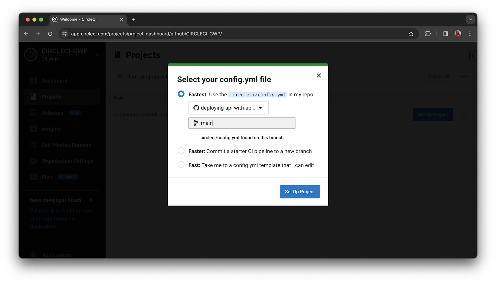 Add Config - CircleCI