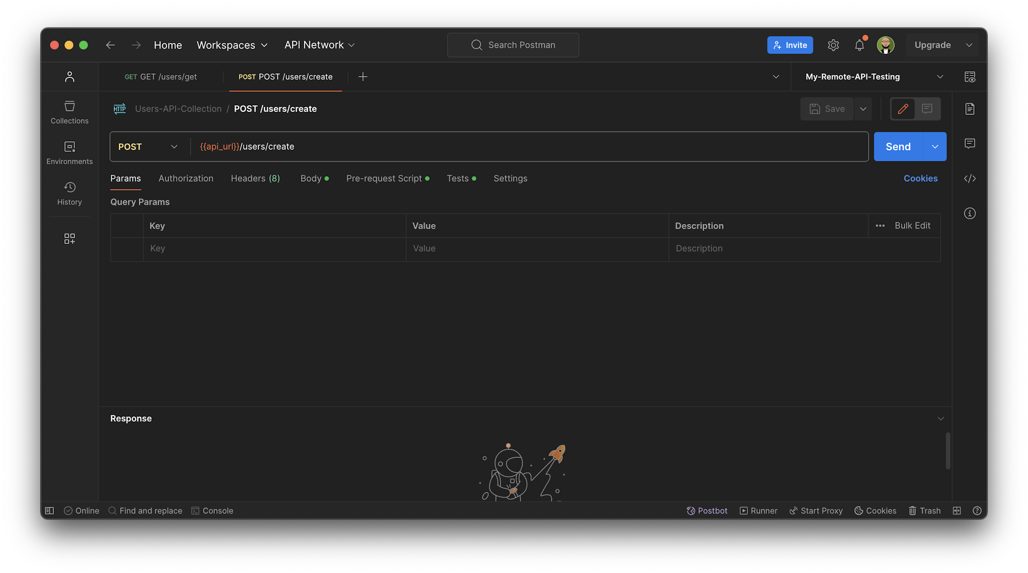 Dynamic parameters - Postman