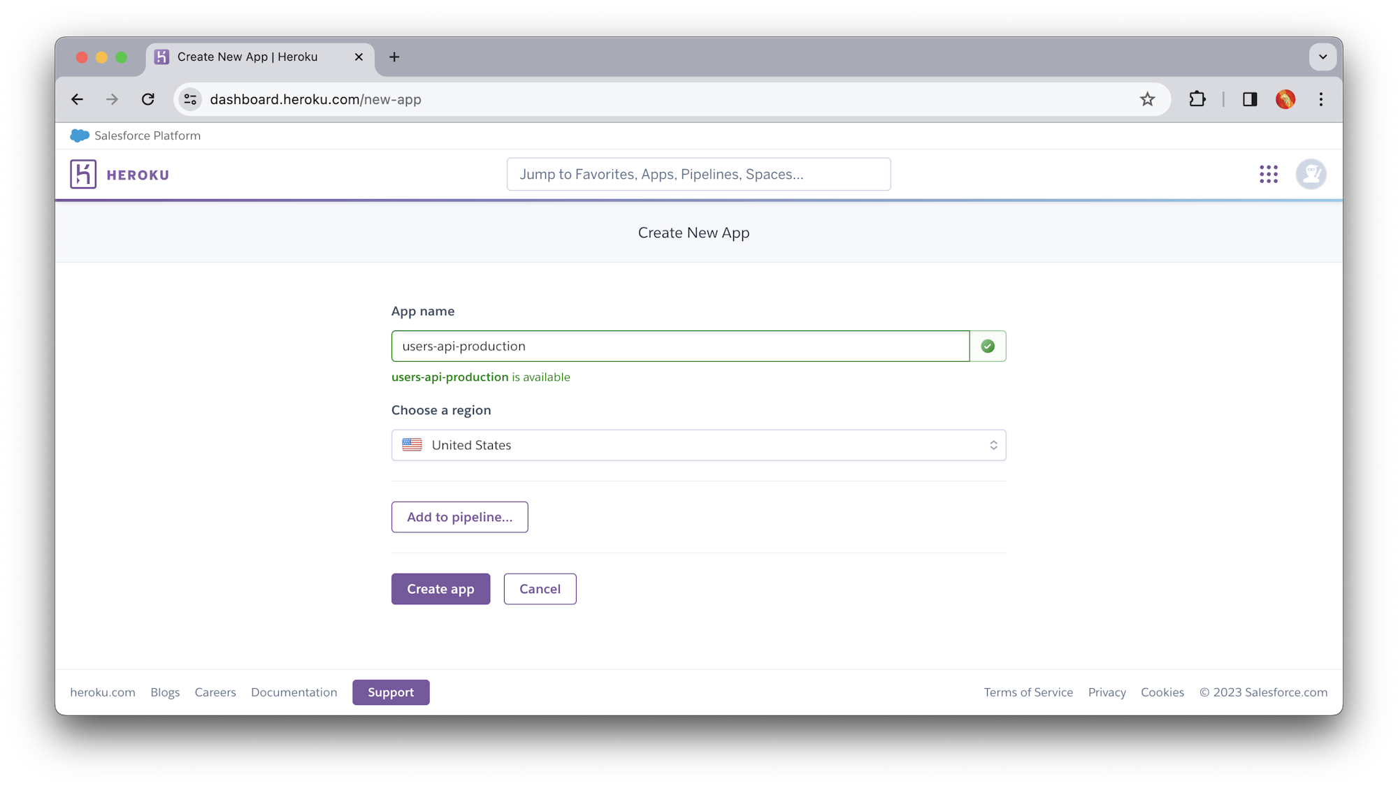Production App - Heroku