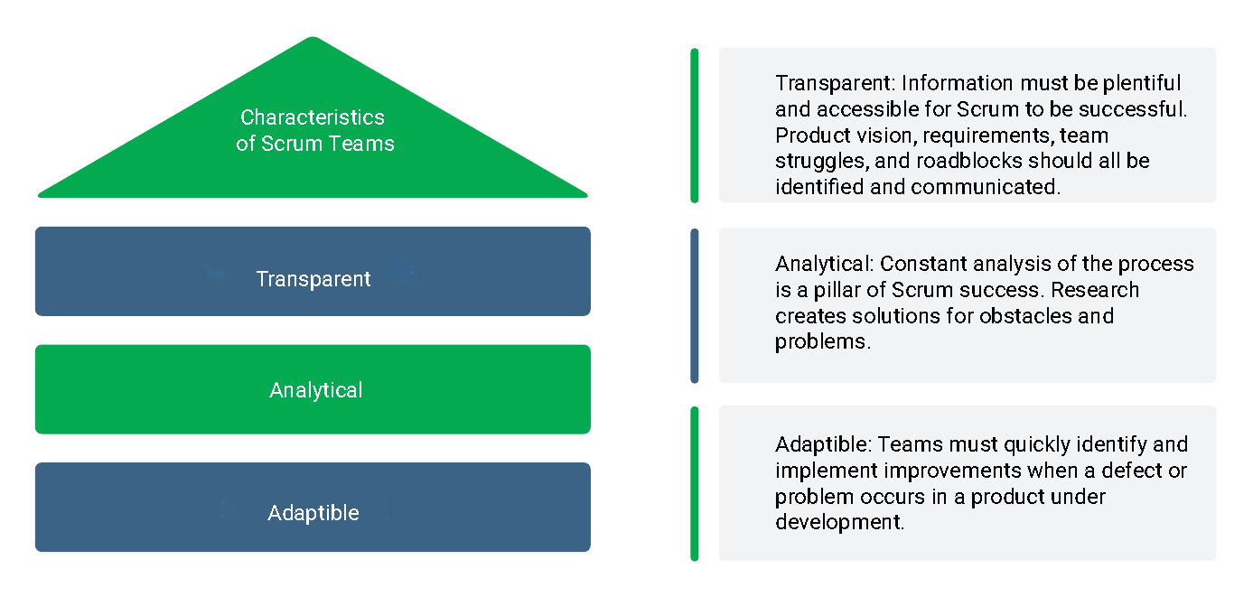 Three characteristics of Scrum