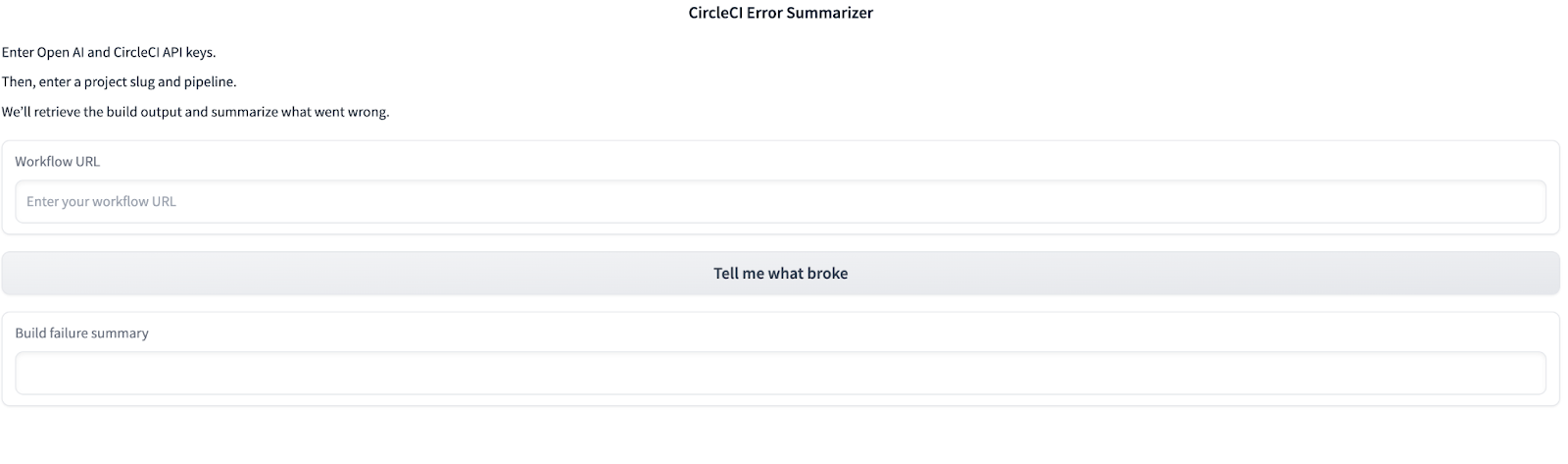 error-summarizer