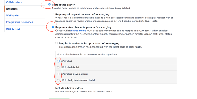 Uncheck GitHub Status Keys