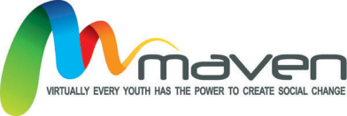Maven logo, virtually every youth has the power to create social change