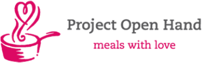 Project Open Hand logo, meals with love