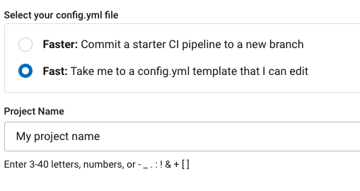 Choose Config