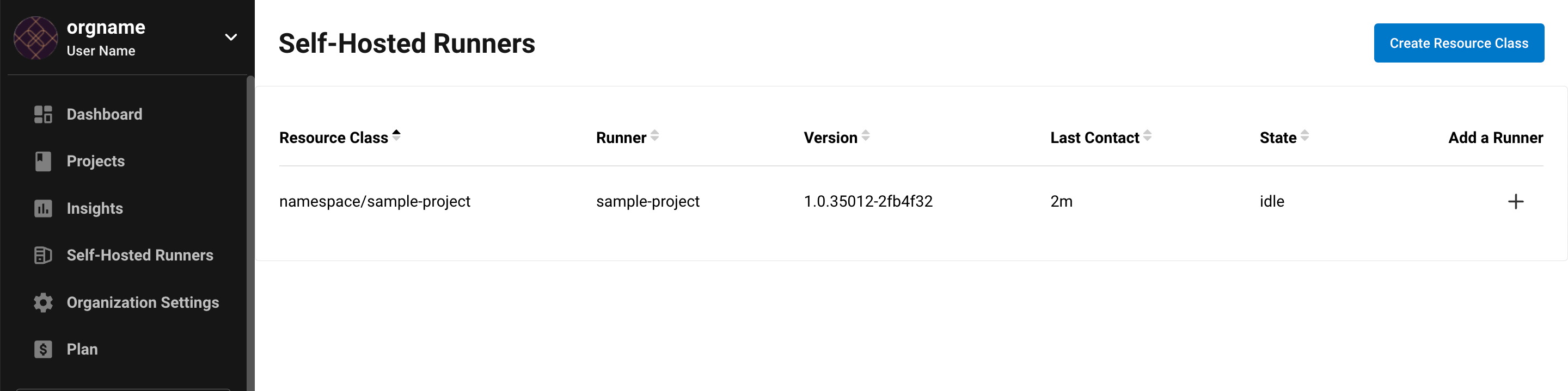 Runner inventory